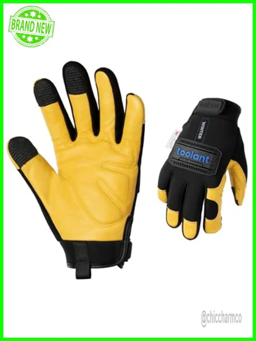 Heavy Duty Leather Winter Work Gloves with 3M Lining Impact Protection